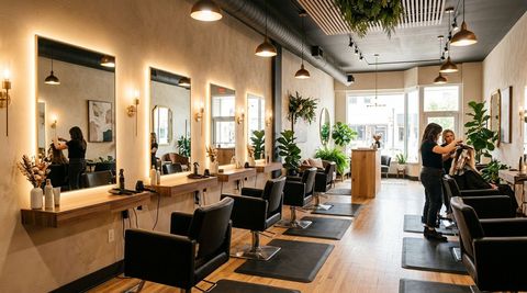 Illustration of Details Salon, beauty salon in Moorhead, MN